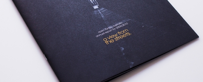 Open Family Australia Annual Report Design