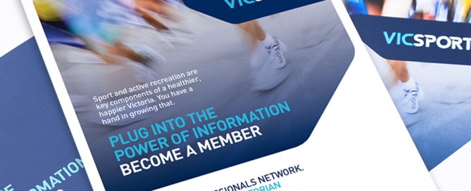 Vicsport Member Brocure Design