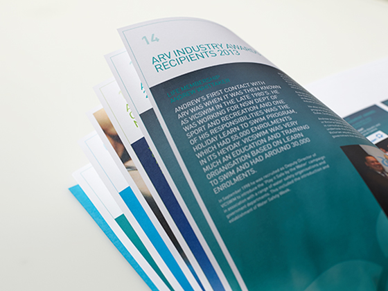 Aquatics & Recreation Victoria Annual Report Design